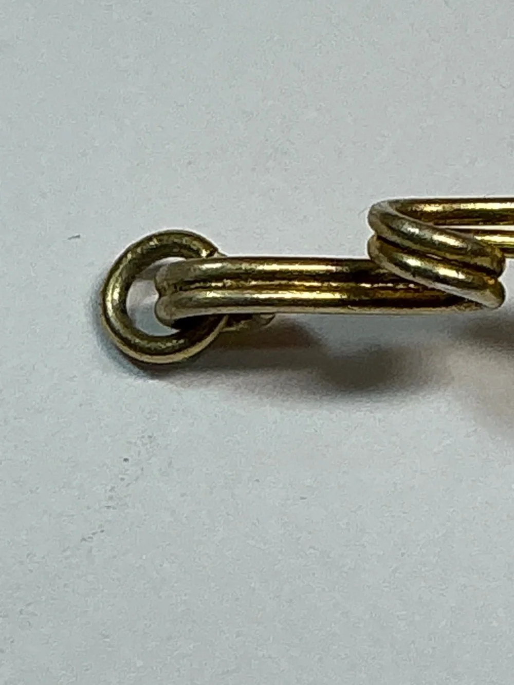 Sterling Silver Gold Color Vertical Floral Pendant. 2 inches long - Picture 5 of 6
